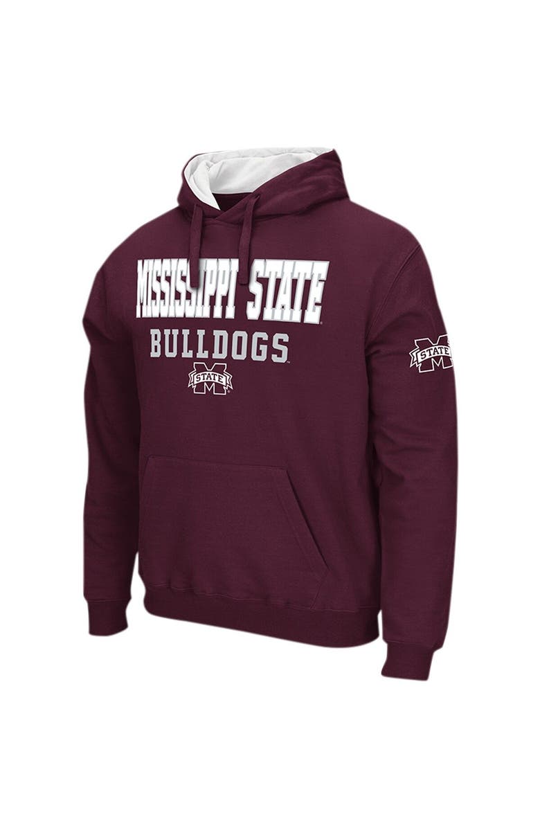 COLOSSEUM Men's Colosseum Maroon Mississippi State Bulldogs Sunrise Pullover Hoodie, Alternate, color, Maroon