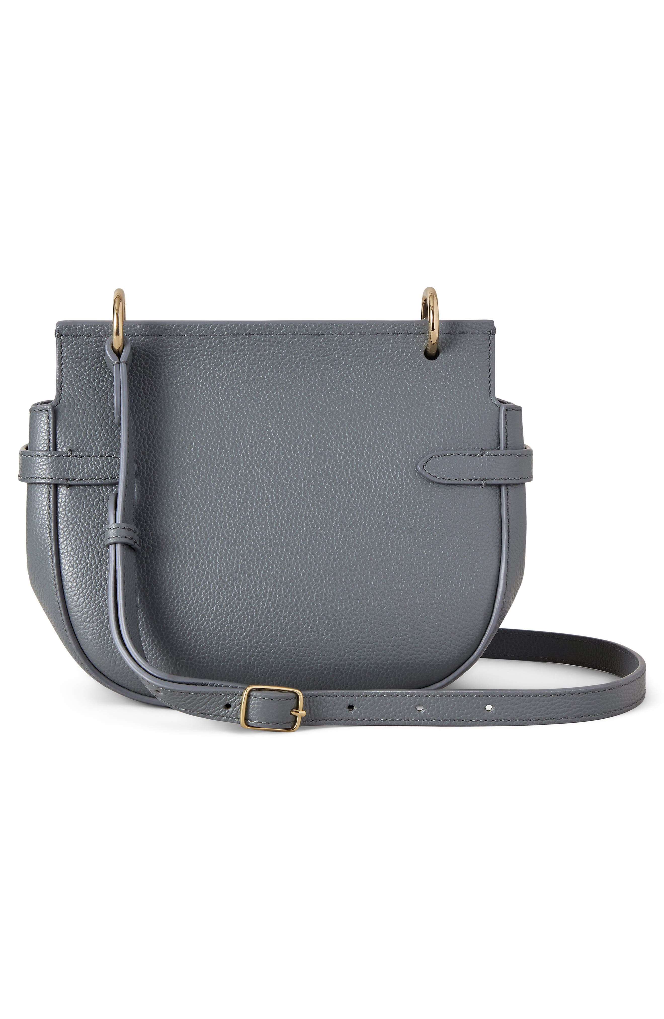 Small Amberley Leather Satchel, Alternate, color, FOGGY GREY