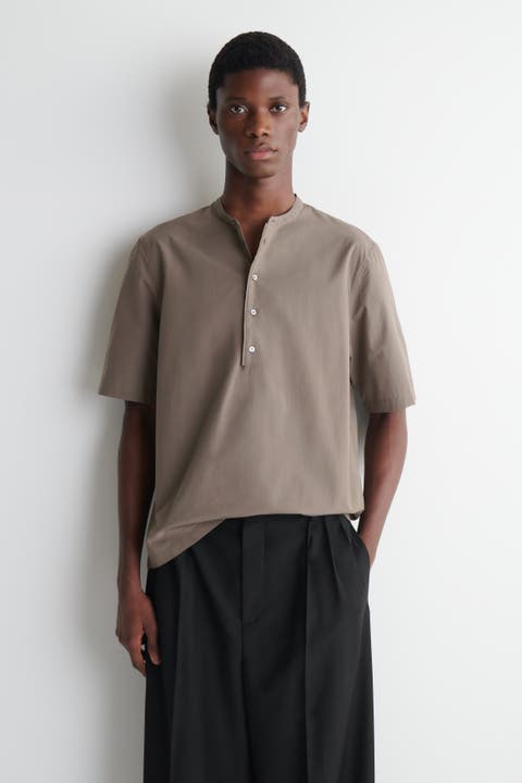 Cotton Henley Shirt