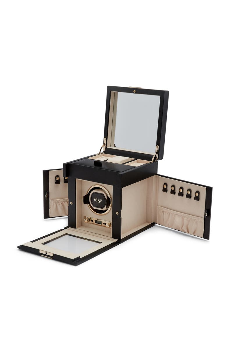 WOLF Palermo Single Watch Winder, Alternate, color, Black Anthracite