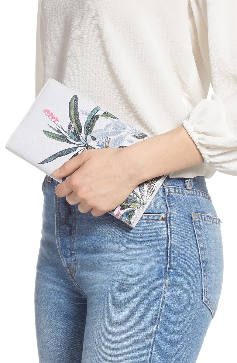 TED BAKER LONDON Pistachio Print Travel Wallet & Passport Cover Set, Alternate, color,