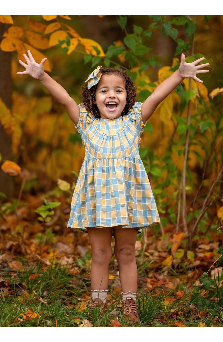 Mabel + Honey Leah Checkered Dress, Alternate, color, Blue