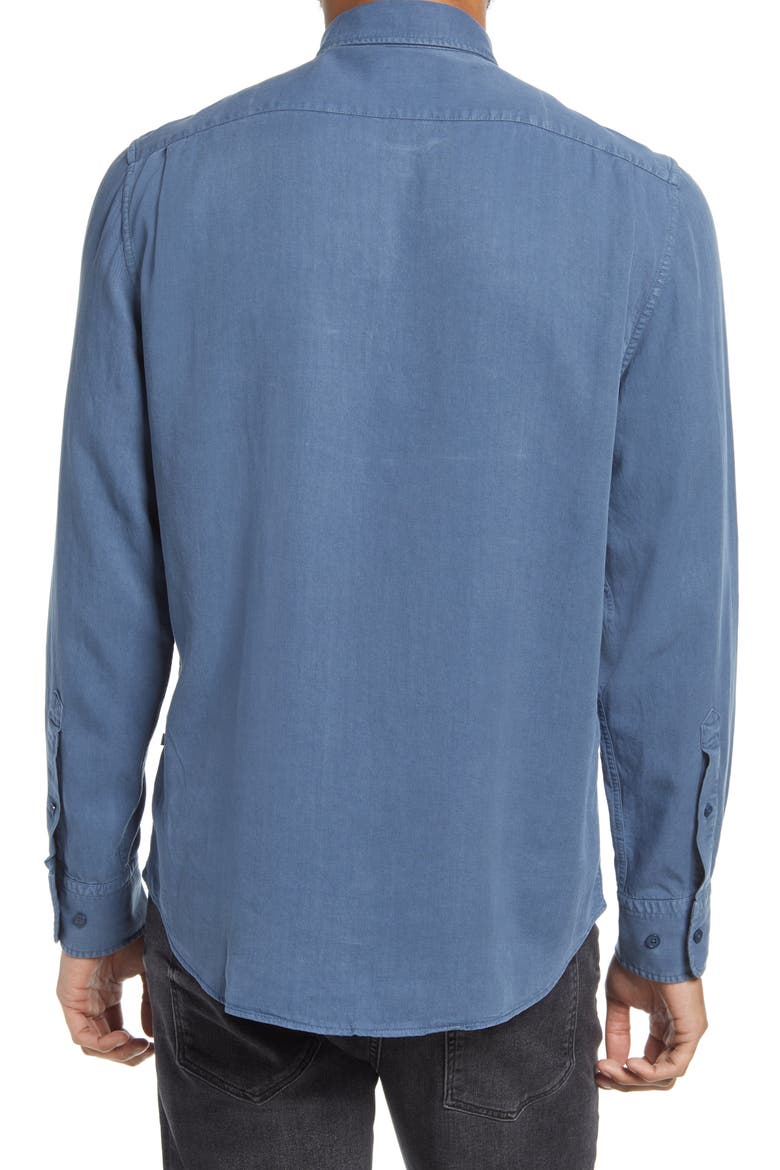 Manza Slim Fit Button-Down Shirt, Alternate, color, WASHED NAVY