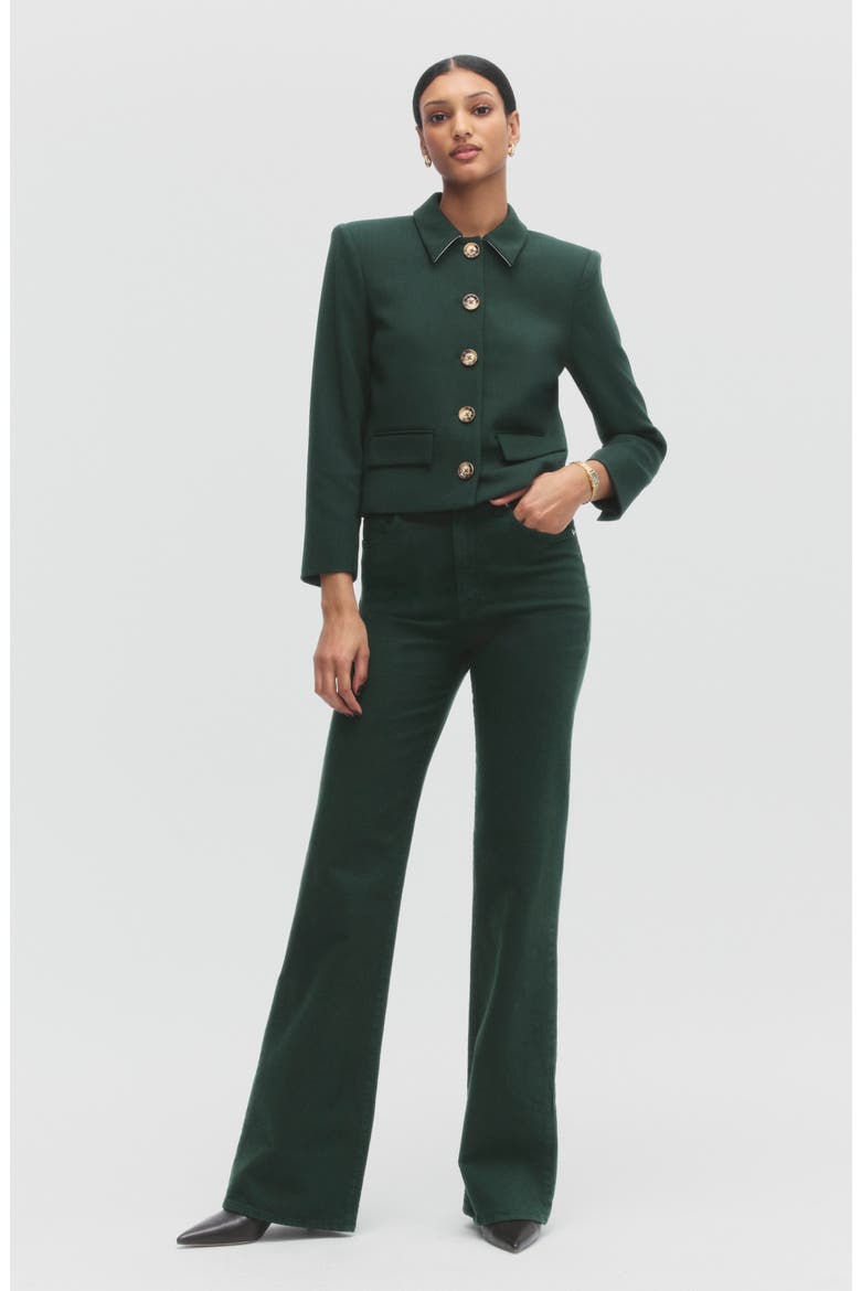 Crosbie Wide Leg Jeans, Alternate, color, PINE