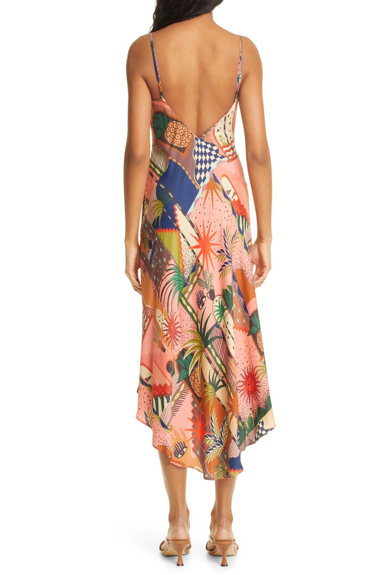 Mystic City Midi Dress, Alternate, color, CORAL MULTI