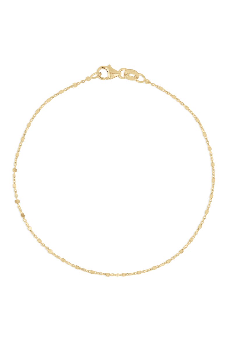 14K Gold Cube Station Bracelet, Main, color, 14K YELLOW GOLD