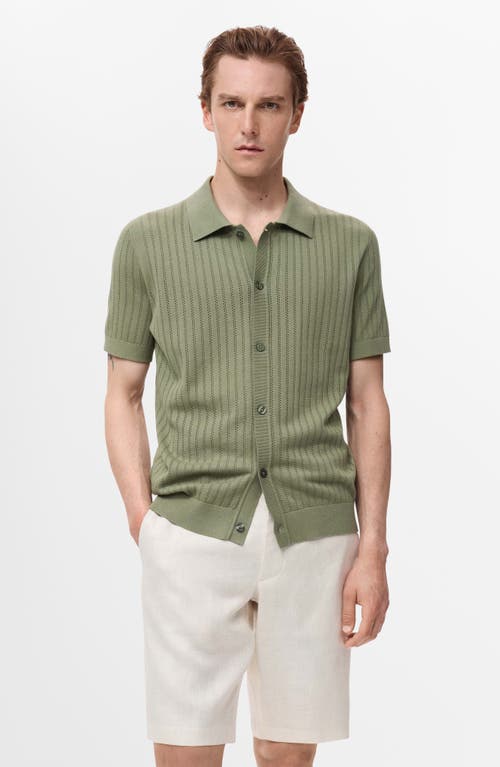 Mango Slim Fit Linen Bermuda Shorts In Gray