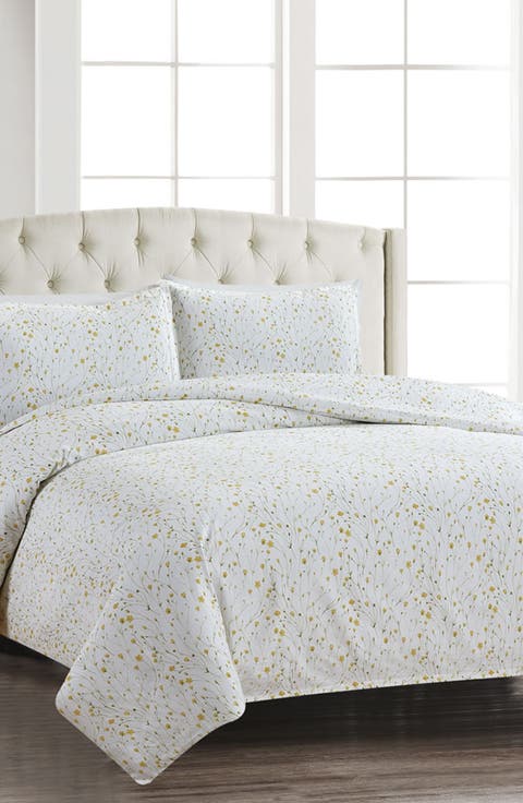 Yellow Buttercup 400 Thread Count 100% Cotton Duvet Cover Set