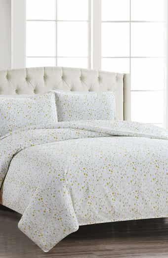 MELANGE HOME Yellow Buttercup 400 Thread Count 100% Cotton Duvet Cover Set