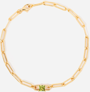 Little Sky Stone Birthstone Paperclip Chain Bracelet