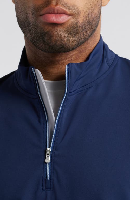 Johnnie-o Motion Performance Quarter Zip In Navy