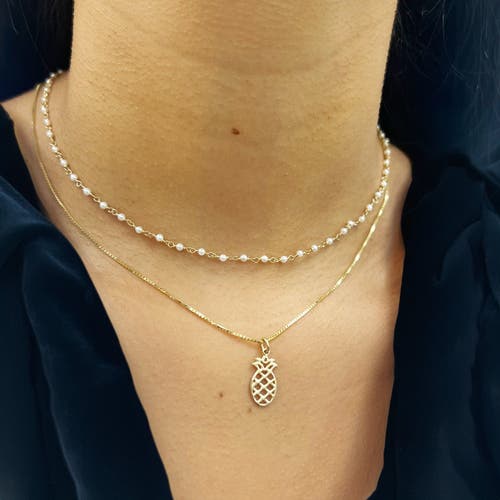 The Lovery Fine Jewelry Mini Gold Pineapple Charm In Gold