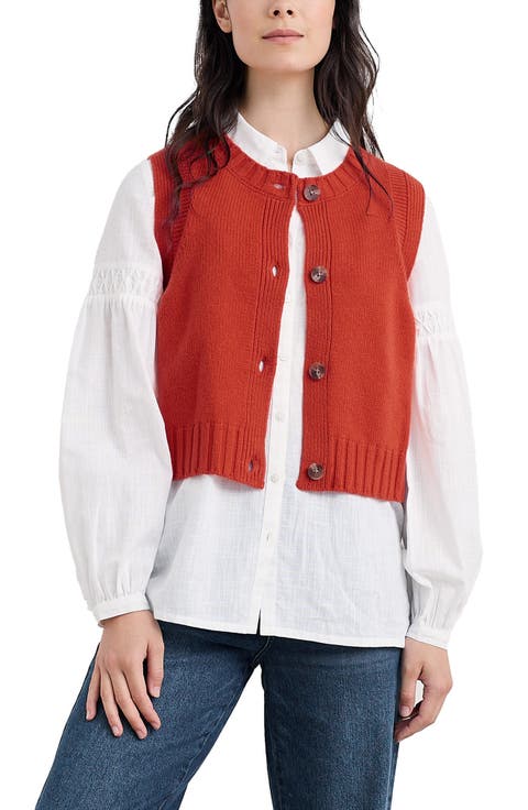 Derwenn Merino Wool Blend Sweater Vest