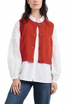 Derwenn Merino Wool Blend Sweater Vest