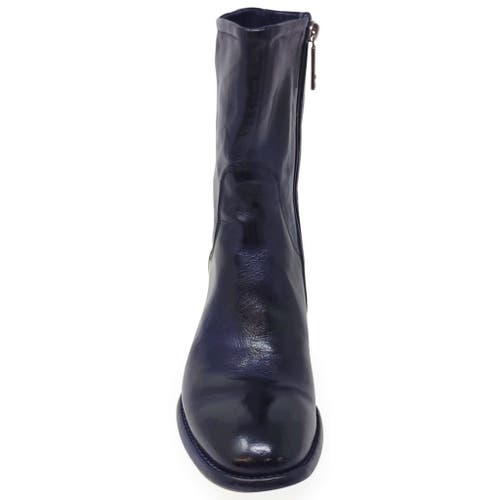 Madison Maison Leather Mid Calf Boot In Multi