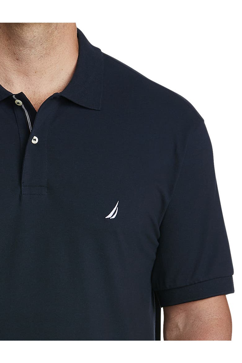 Stretch Piqué Polo Shirt, Alternate, color, NAVY