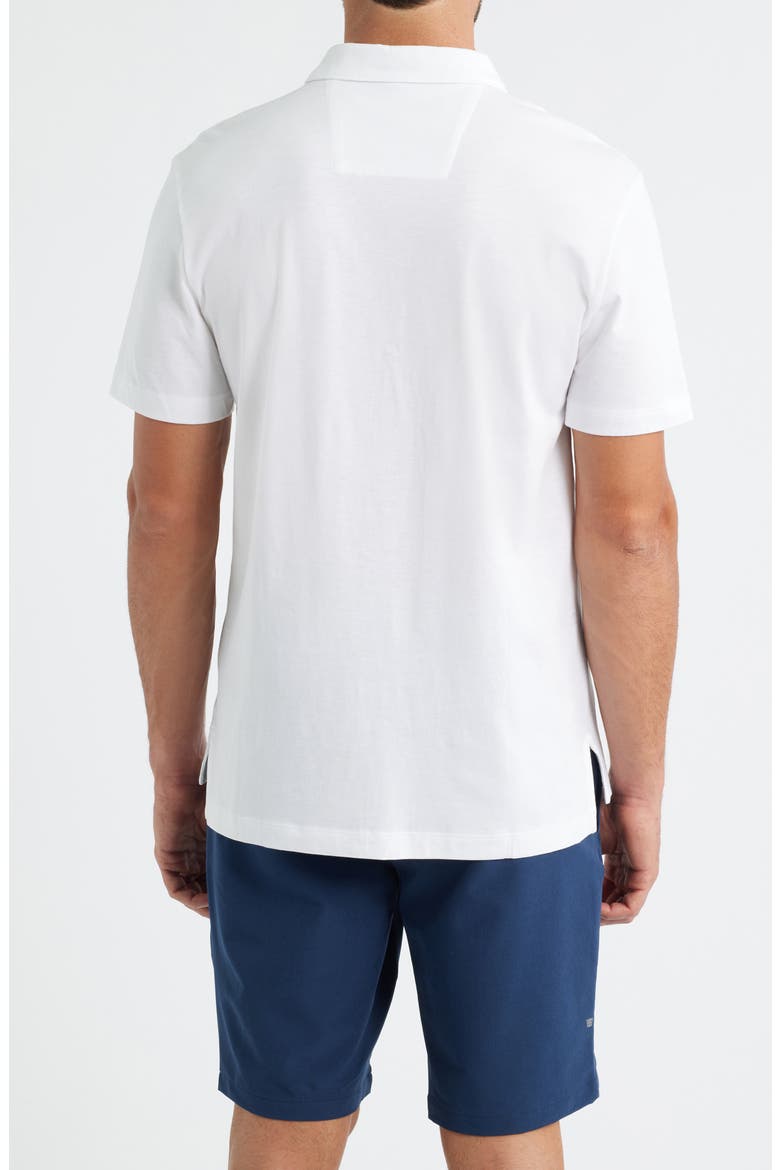 Pima Cotton T-Shirt Polo, Alternate, color, BRIGHT WHITE