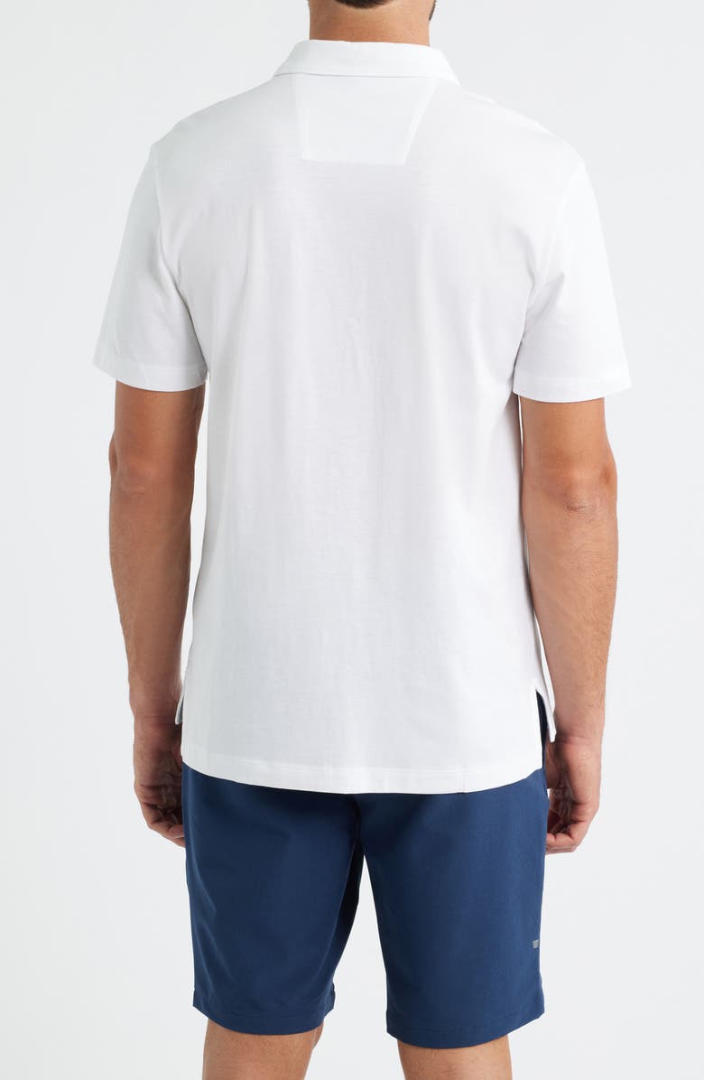 Mack Weldon Pima Cotton T-Shirt Polo, Alternate, color, Bright White
