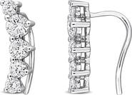 Created Forever Sterling Silver Lab Grown Diamond Ear Crawlers