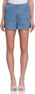 Avec Les Filles Stretch Cotton Eyelet Shorts
