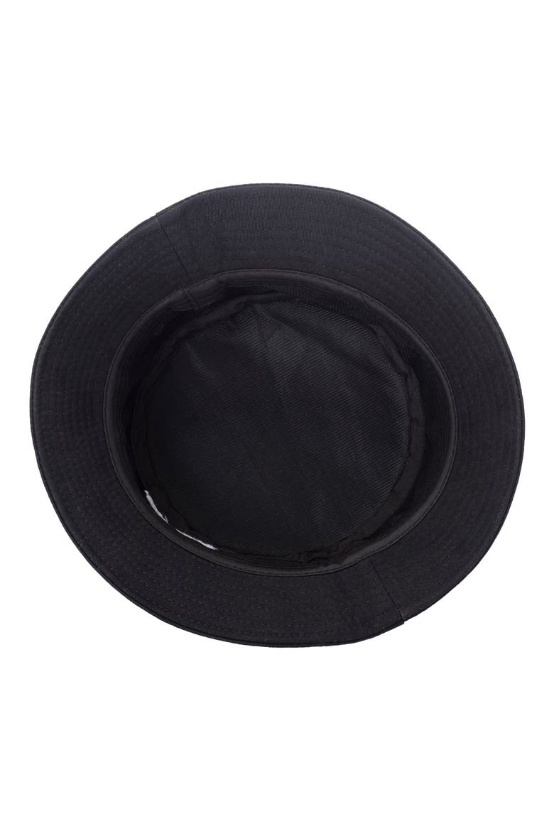 Gender Is Bucket Hat, Alternate, color, BLACK/ WHITE