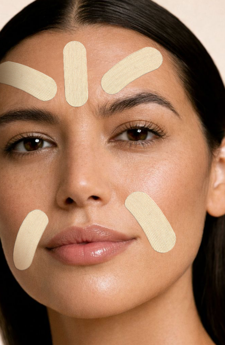 Love and pebble Beauty Face Tape, Alternate, color, Beige