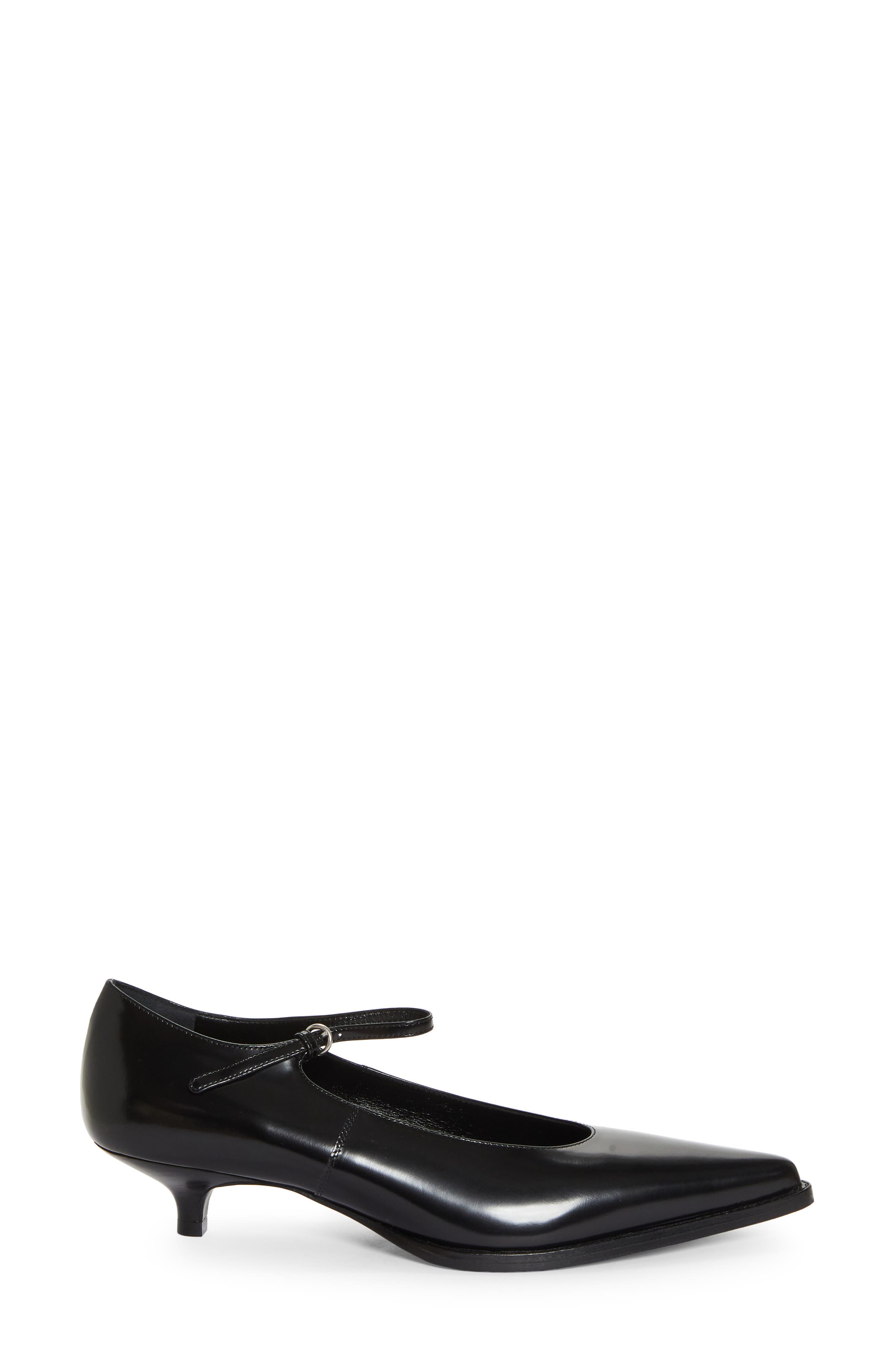Kitten Heel Mary Jane Pump, Alternate, color, NERO