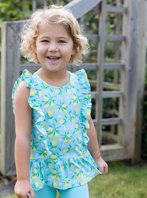 FLORENCE EISEMAN FLORENCE EISEMAN LEMON PRINT TOP WITH CAPRI LEGGING