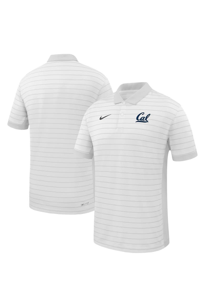 Men's Nike White Cal Bears 2025 Early Season Coaches Sideline Victory Stripe Performance Polo, Main, color, White