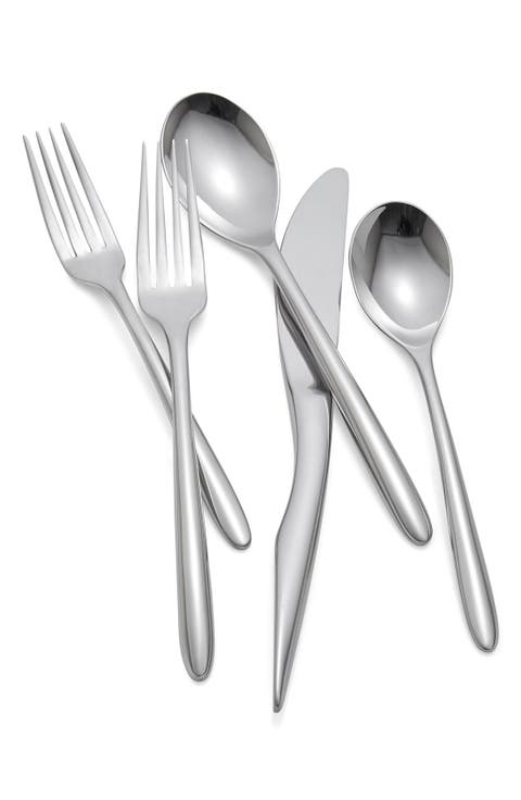 'Dune' 5-Piece Stainless Steel Table Setting
