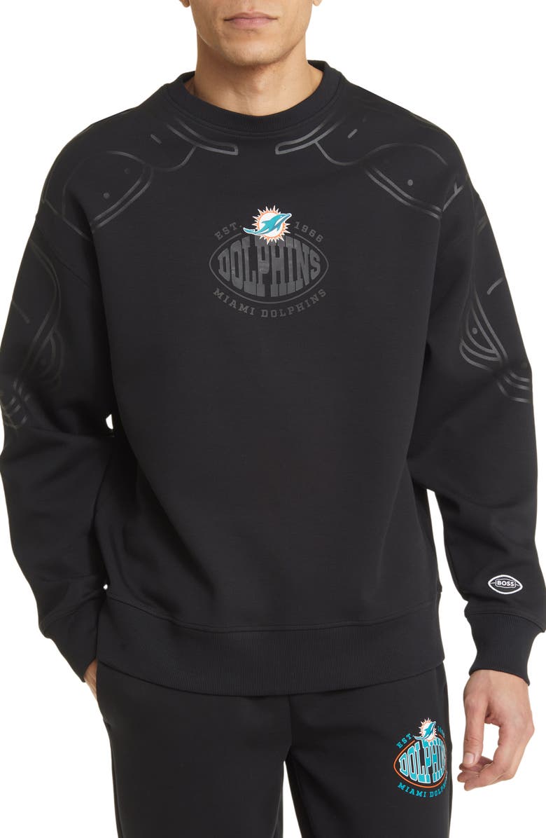BOSS x NFL Blitz Crewneck Sweatshirt, Main, color, 