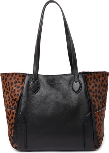 Retailer aimee kestenberg leopard and black leather satchel handbag