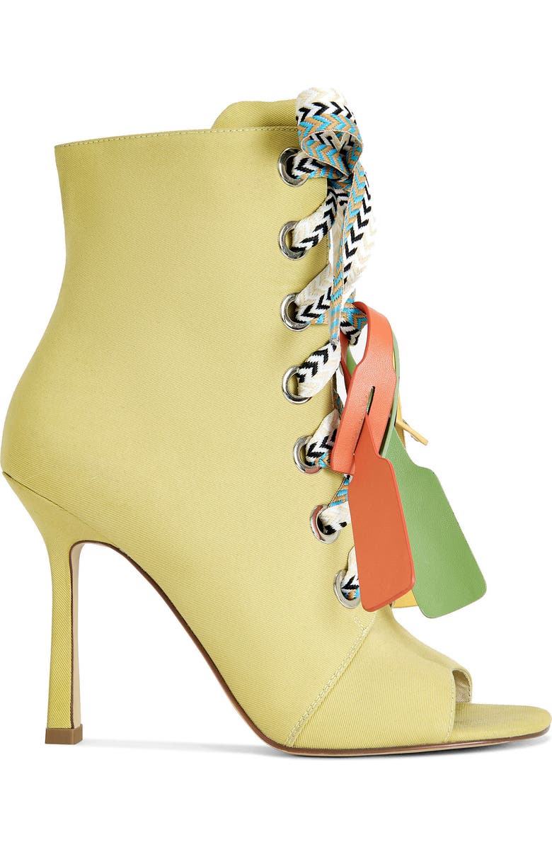 AZALEA WANG Rovea Open Toe Bootie, Alternate, color,