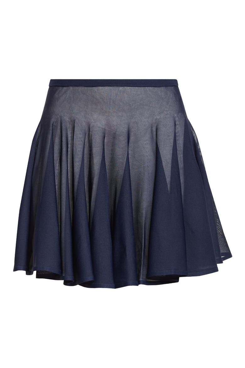 Fine Knit Skater Skirt, Main, color, MINUIT
