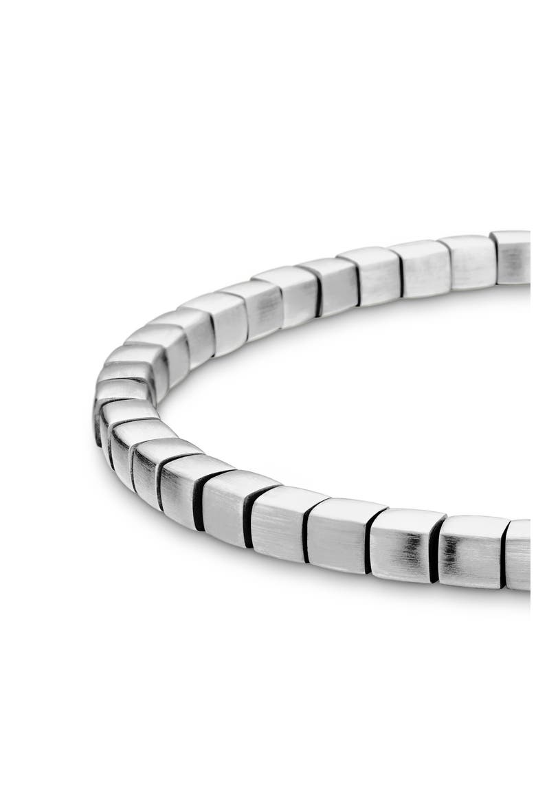 Spiritual Beads Cushion Bracelet in Sterling Silver, 4mm, Alternate, color, SILVER