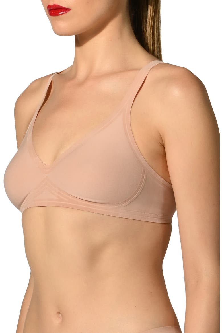 Contour Skin 3W Wireless Bra, Alternate, color, ROSE