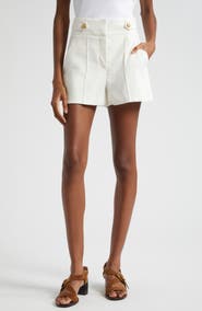 Veronica Beard Runo Linen Blend Shorts