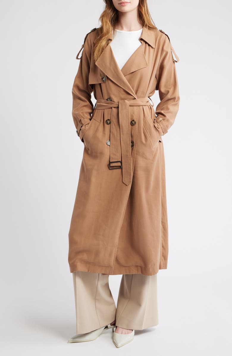 dRA Hayden Trench Coat, Main, color, Taupe