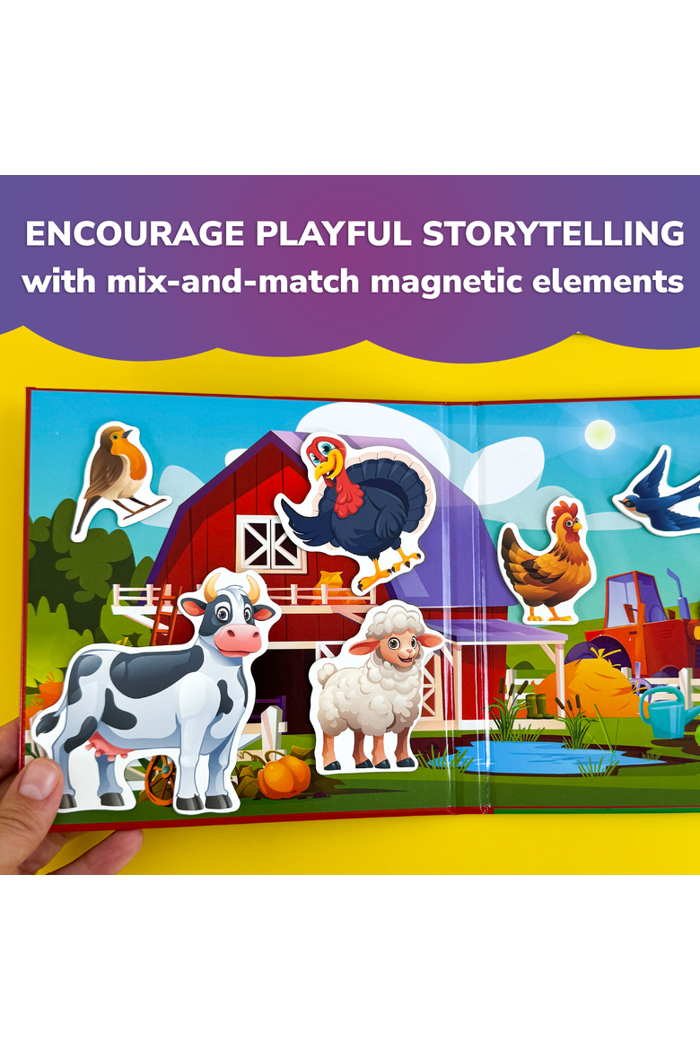 Magnetic Kids Jigsaw Puzzles - Fun 20+ Piece Game, Alternate, color, Farm