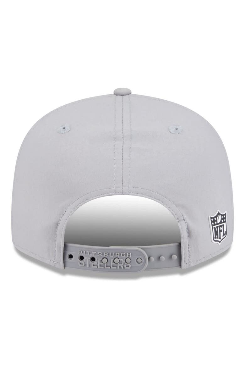 New Era Men's New Era Gray Pittsburgh Steelers 2025 Sideline  Split Panel 9FIFTY Snapback Hat, Alternate, color, Gray