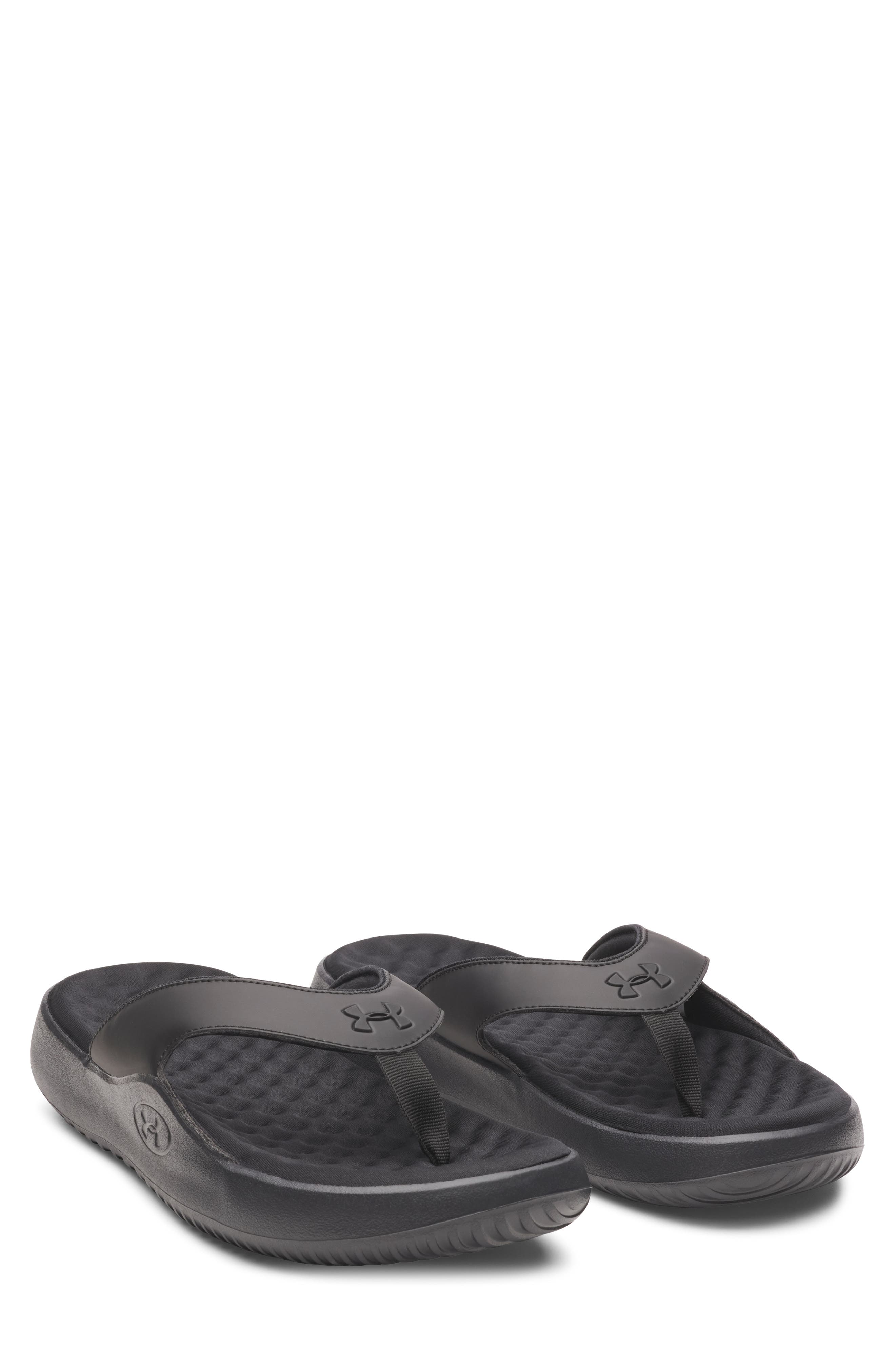 Under Armour UA Ignite Pro 8 Water Resistant Flip Flop, Main, color, Black