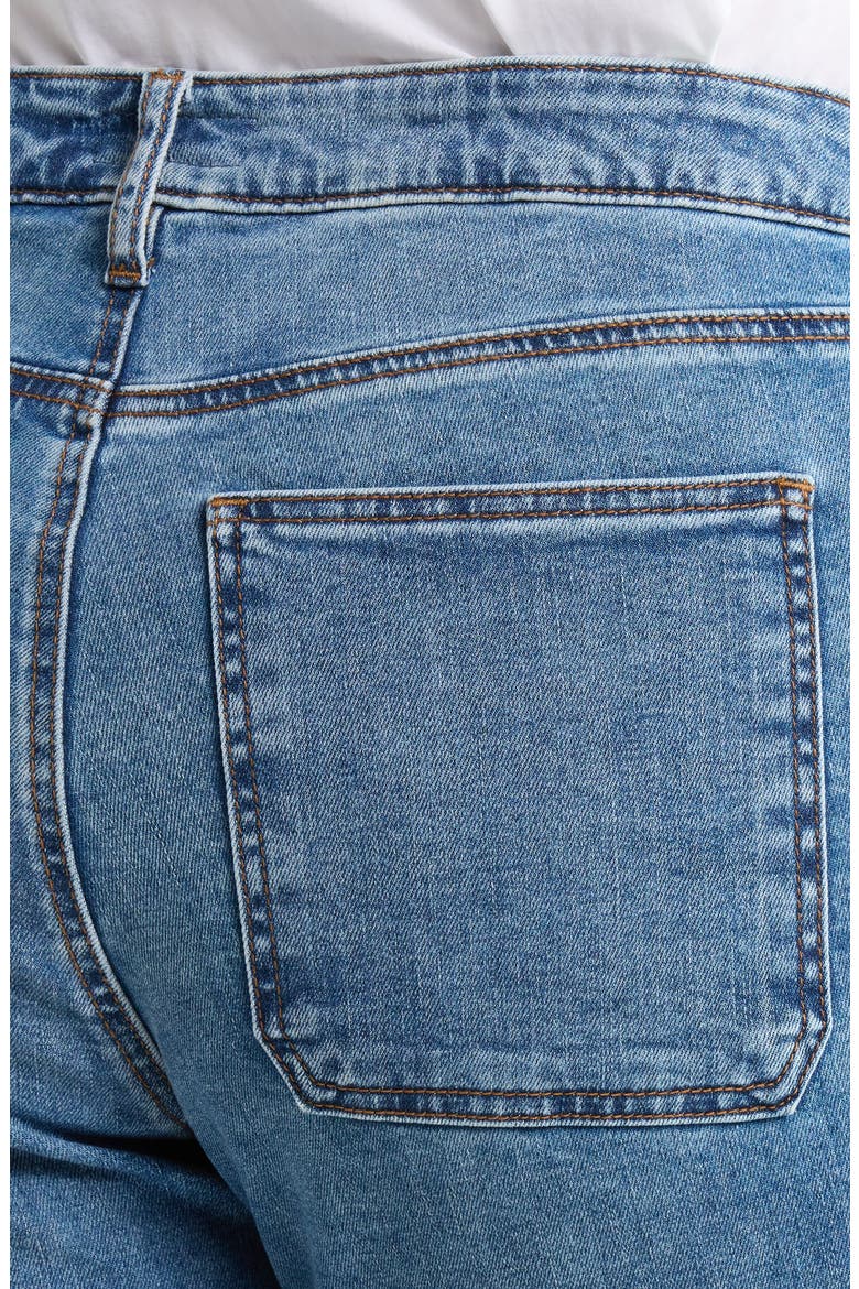 Meg Raw Hem High Waist Ankle Wide Leg Jeans, Alternate, color, SUCCESS