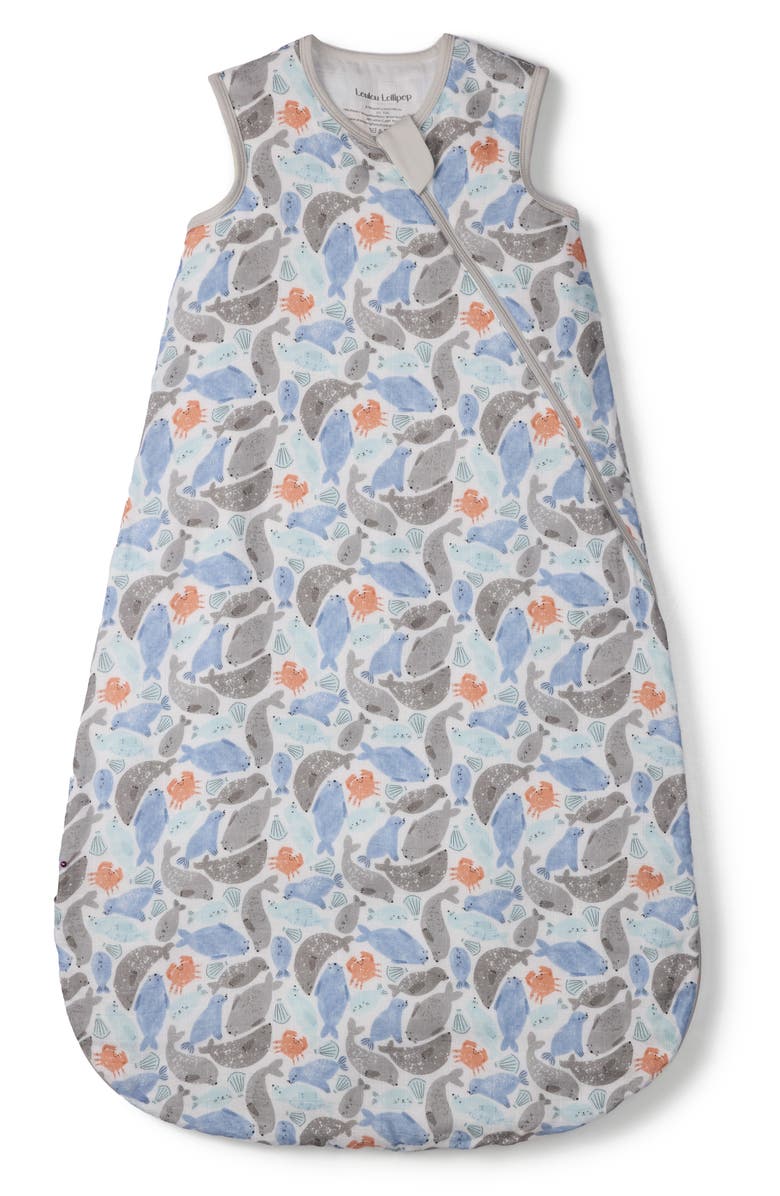Loulou Lollipop Lightweight Muslin Sleep Bag, Main, color, Seals