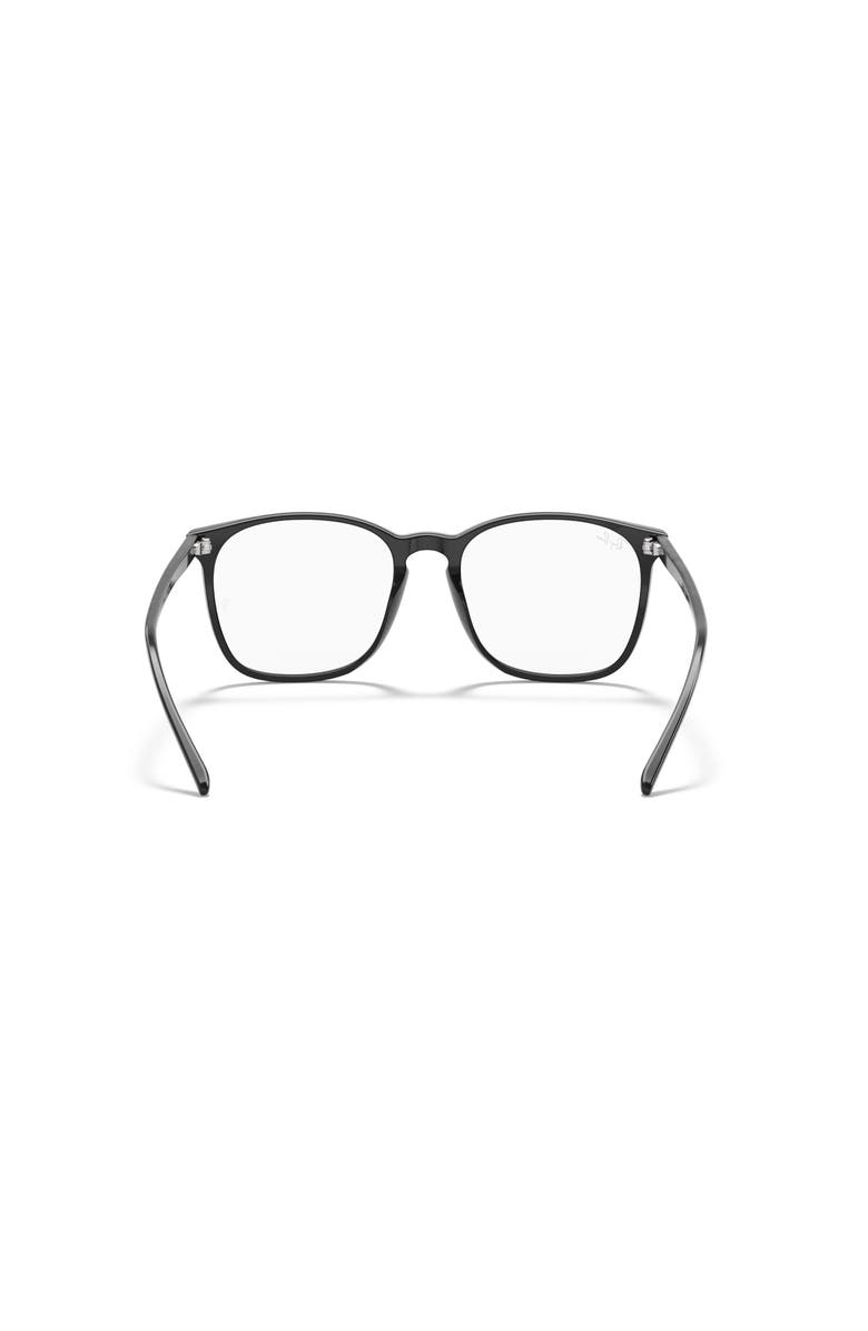 Ray-Ban 54mm Square optical glasses, Alternate, color, Black