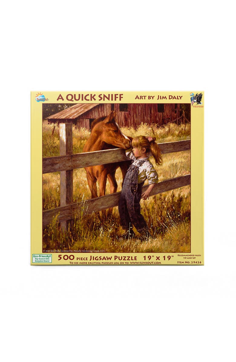 Sunsout A Quick Sniff 500 piece Jigsaw Puzzle for Adults, Alternate, color, Multicolor