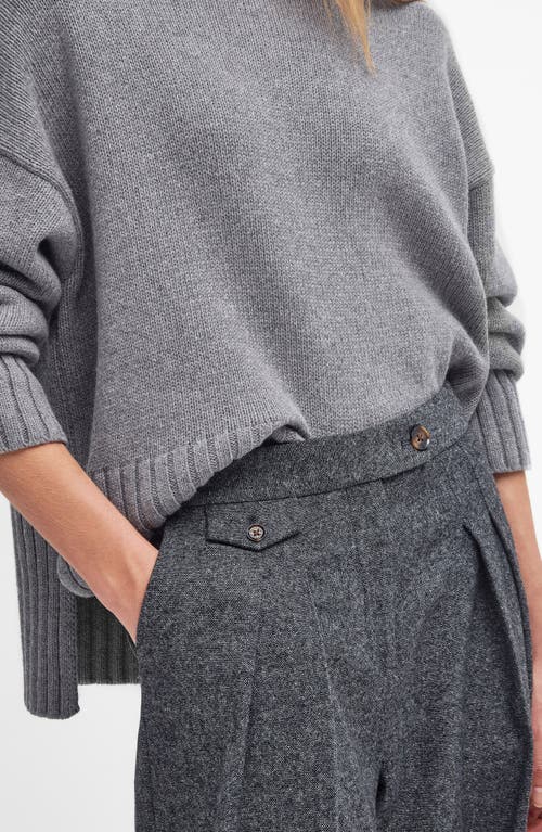 Barbour Veronica Pleated Front Wide Leg Pants In Gray
