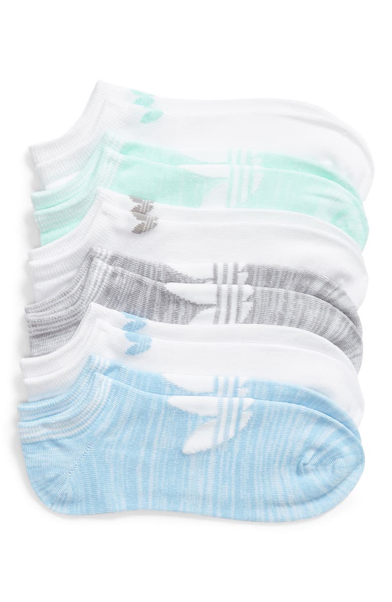 adidas Originals adidas 6-Pack No-Show Socks, Main, color, 