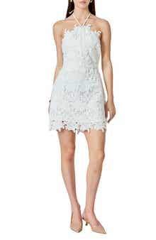 Halter Neck Guipure Lace Minidress