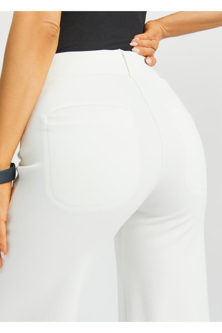 7 Pocket DPYP Dress Pant Yoga Pant Crop Wide, Alternate, color, Star White