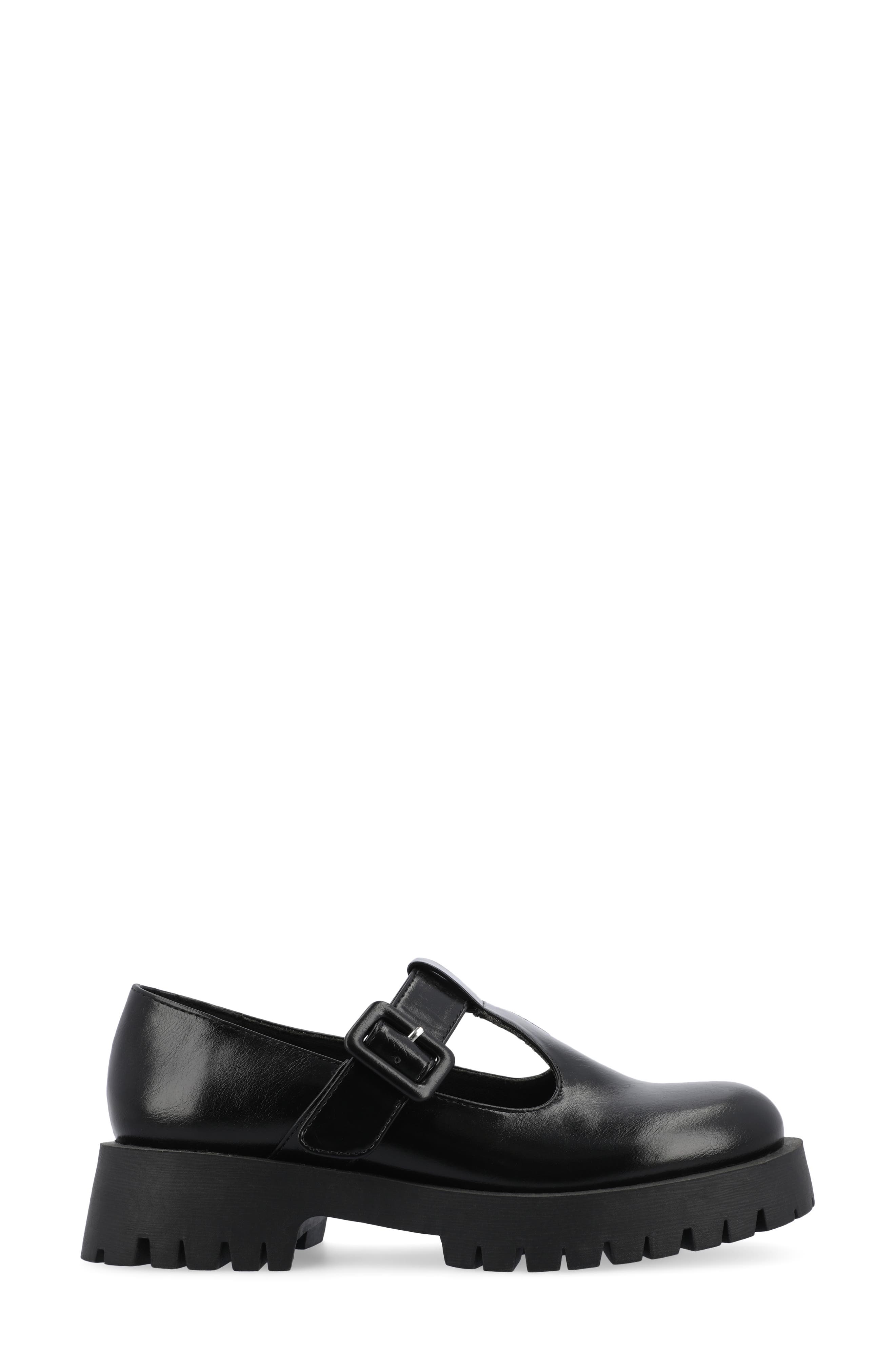Journee Collection Suvi Mary Jane Loafer, Alternate, color, Black